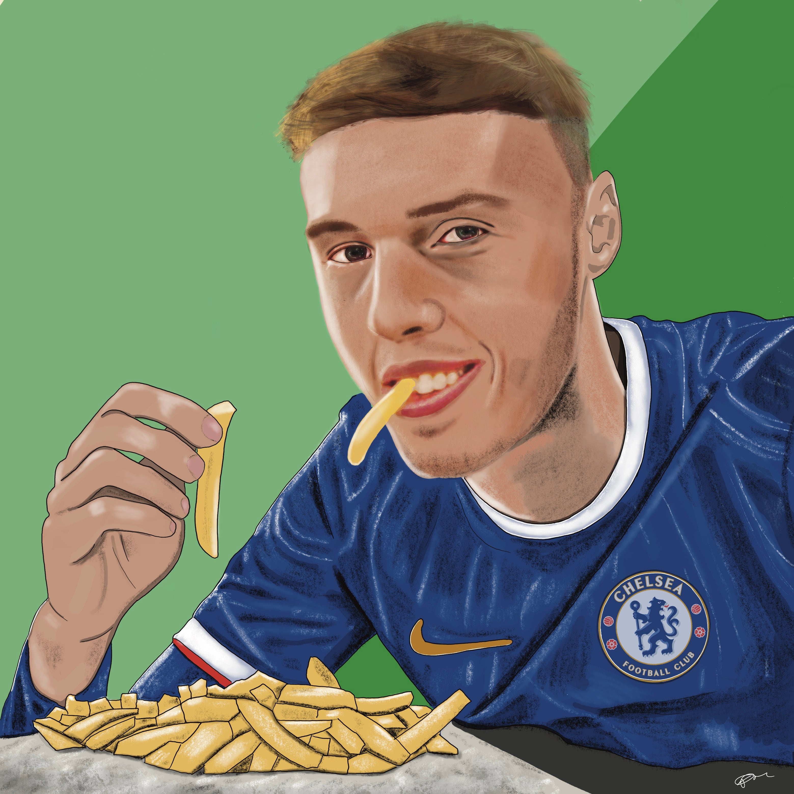 Chippy Chips - Cold Palmer - Print – BLANCHE ART