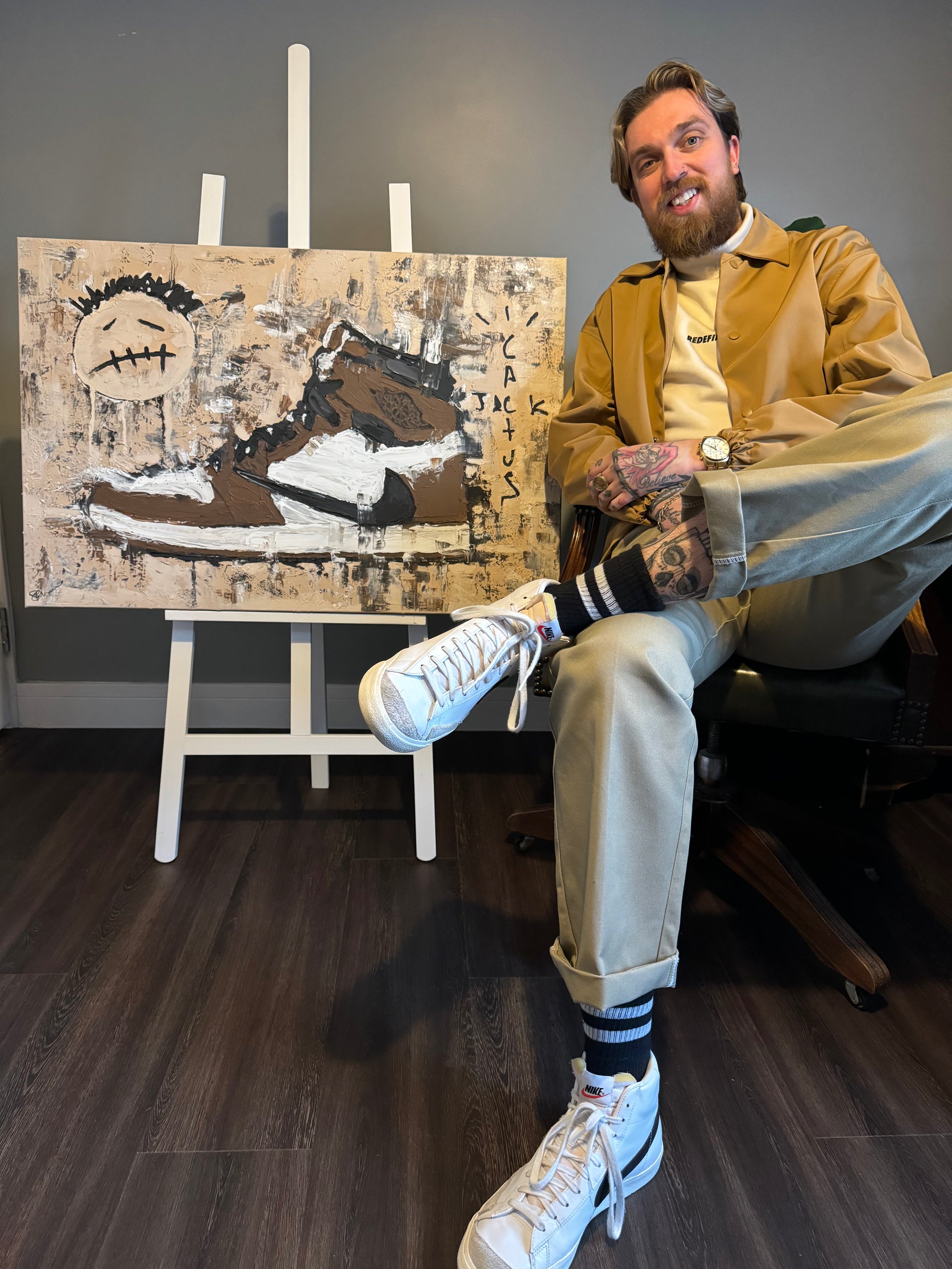 travis scott stroke my cactus Cactus Jack - Travis Scott - Nike SB - Original Painting